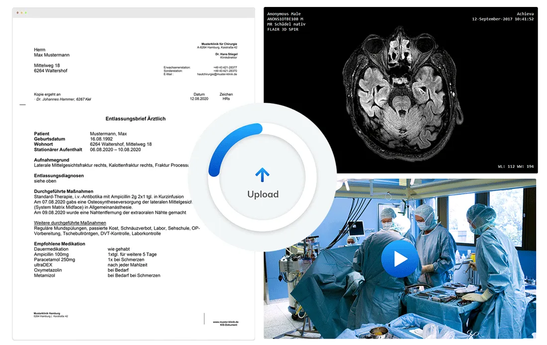 Upload your medical data